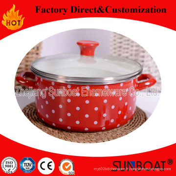 Sunboat émail pot bébé nourriture soupe pot cuiseur pot lait pot